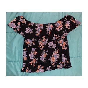 American Eagle Off the Shoulder Crop Top